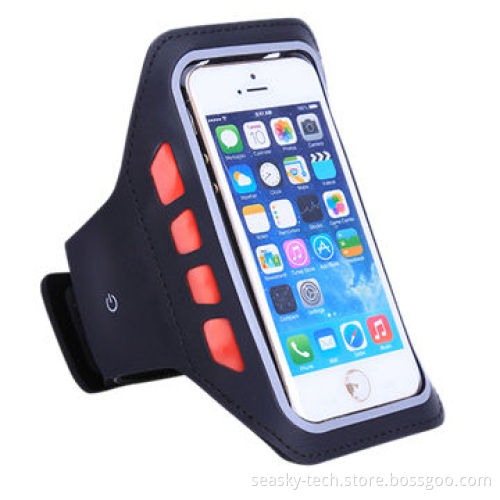 Running LED safety armband for iPhone 5S